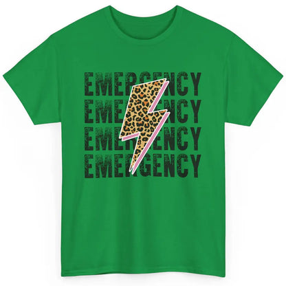 Emergency Room Nurse Department ER Leopard Lightening Retro Classic Unisex T-Shirt