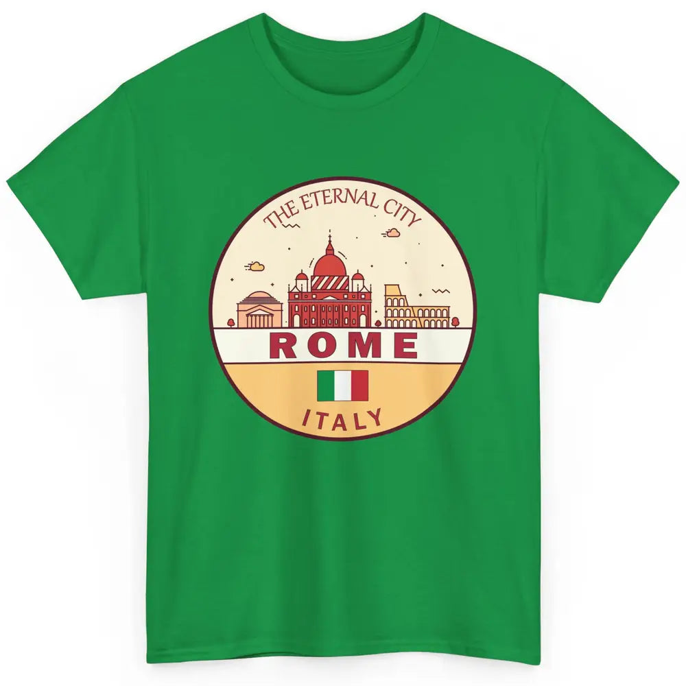 Skyline Roma City Summer Vacation Italy Italian Vacay Travel Classic Unisex T-Shirt