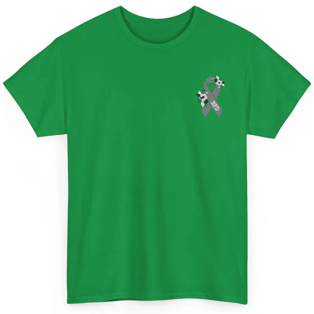 Borderline Personality Disorder Awareness BPD Gray Ribbon Classic Unisex T-Shirt