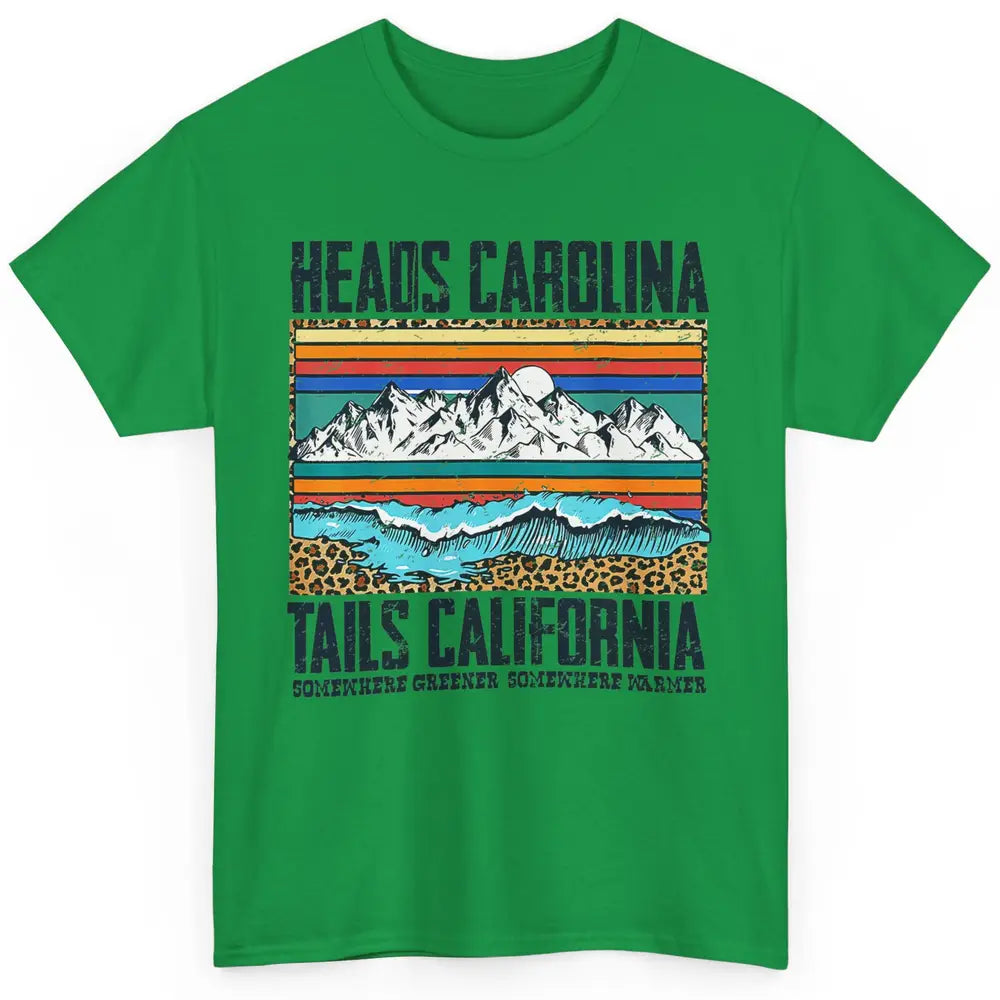 Vintage Heads Carolina Tail California Beach Summer Travel Classic Unisex T-Shirt