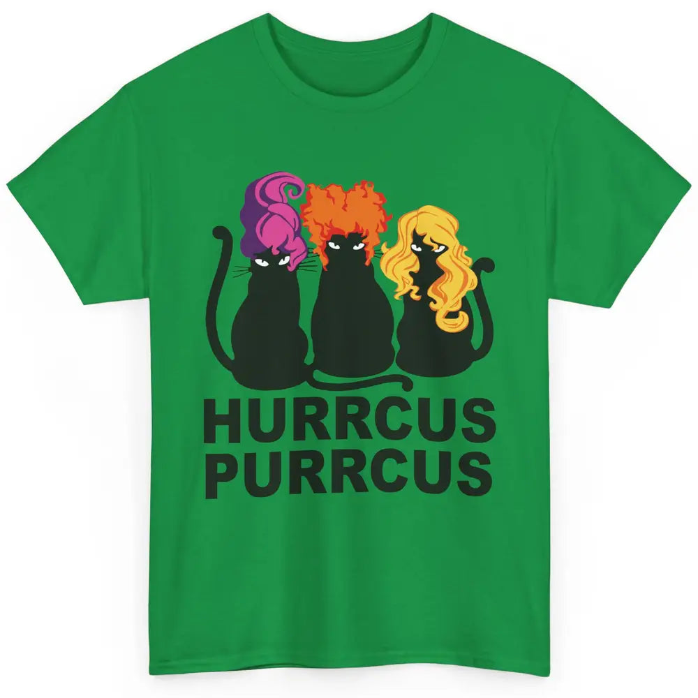 Black Cat Witch Hurrcus Purrcus Halloween Costume Cat Lovers Classic Unisex T-Shirt