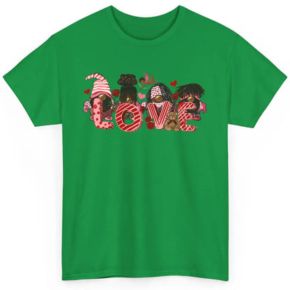 Afro Gnome Love Valentine African American Valentine's Day Classic Unisex T-Shirt