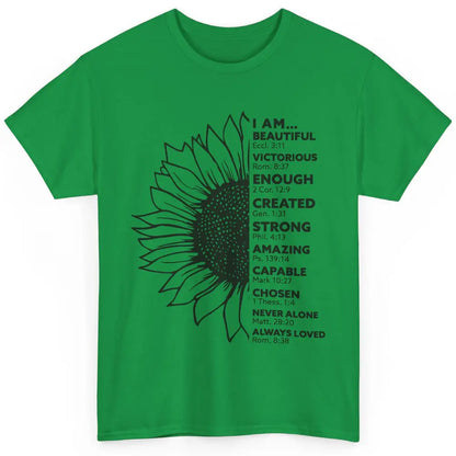 Sunflower God Says I Am Bible Verse Christian Inspirational Classic Unisex T-Shirt