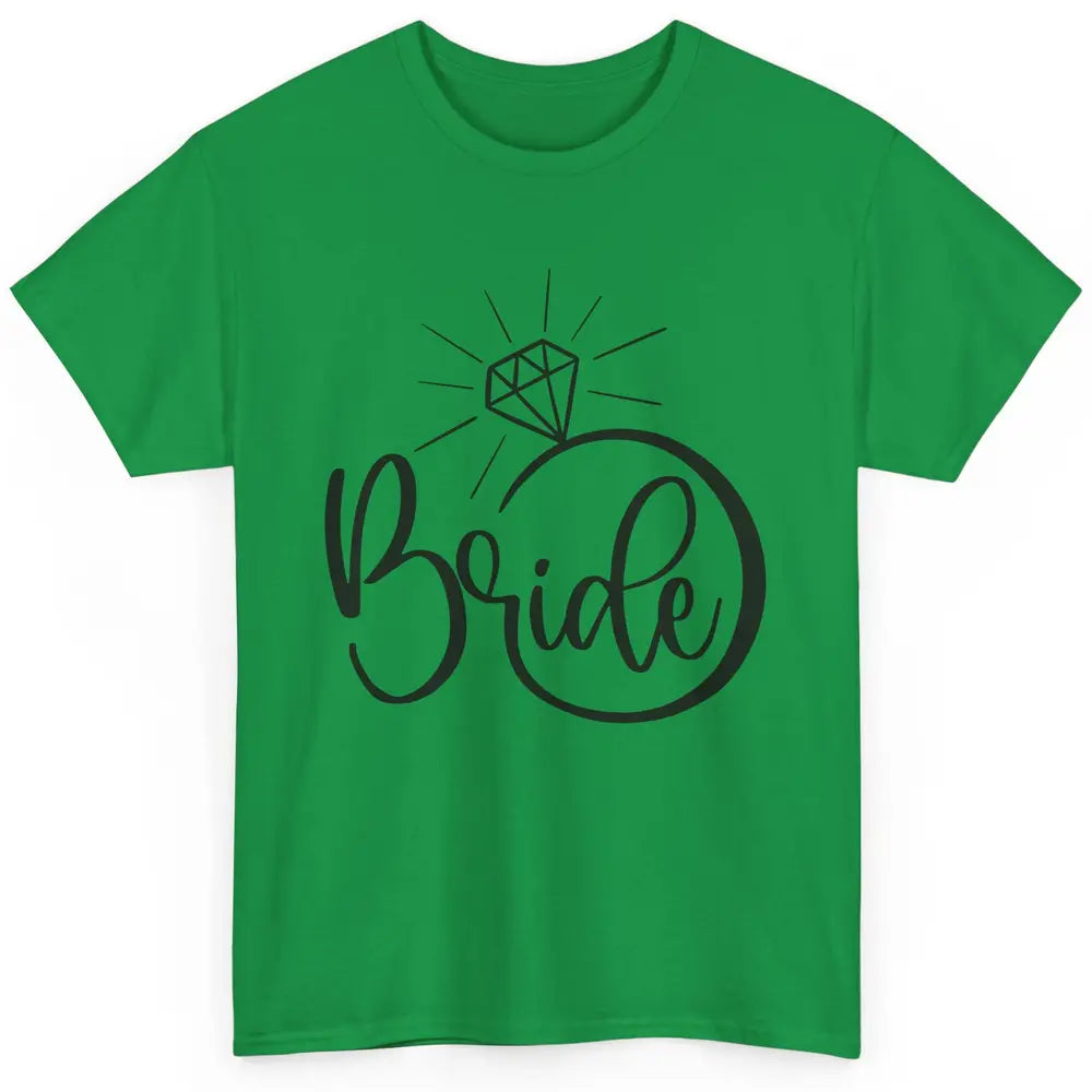 Bride To Be Wedding Ring Future Mrs. Engagement Bachelorette Classic Unisex T-Shirt