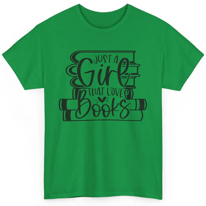 Funny Book Lovers Just A Girl That Loves Book Librarian Girl Classic Unisex T-Shirt