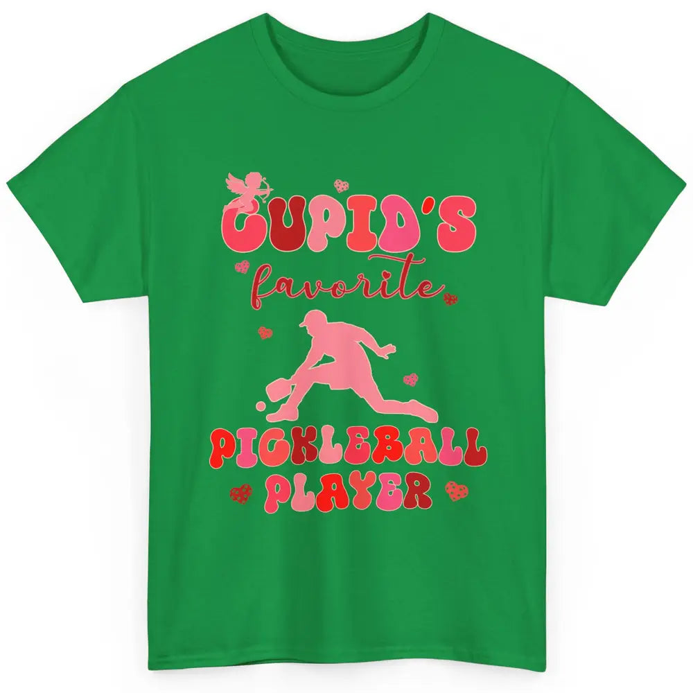 Cupid's Favorite Pickleball Player Happy Valentines Day Love Classic Unisex T-Shirt