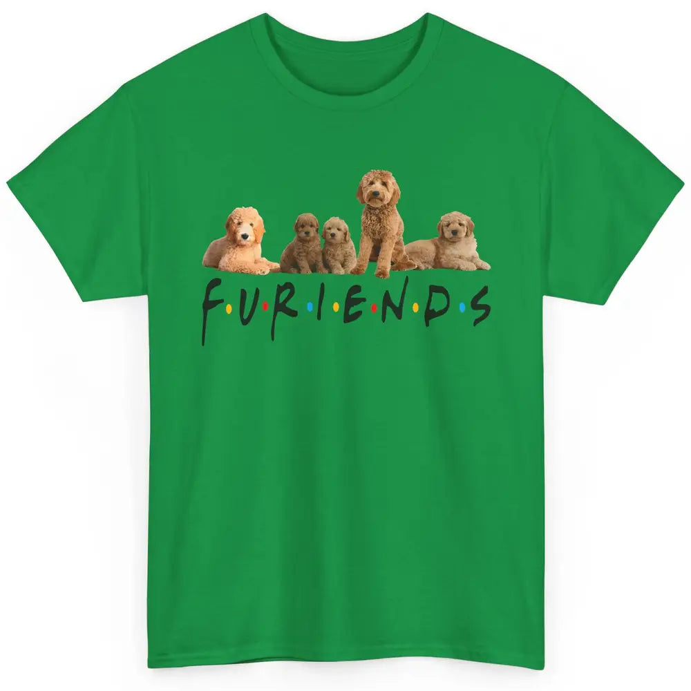 Cute Furiends Golden Doddle Furry Dog Friends Puppy Pet Love Classic Unisex T-Shirt