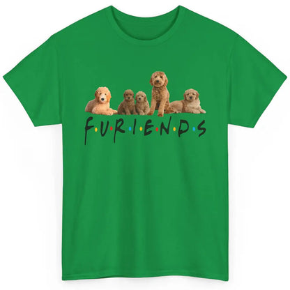 Cute Furiends Golden Doddle Furry Dog Friends Puppy Pet Love Classic Unisex T-Shirt