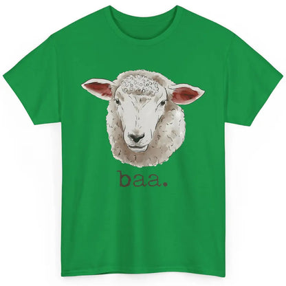 Cute Sheep Baa Baa Farm Animal Owner Sheep Lovers Farm Gift Classic Unisex T-Shirt