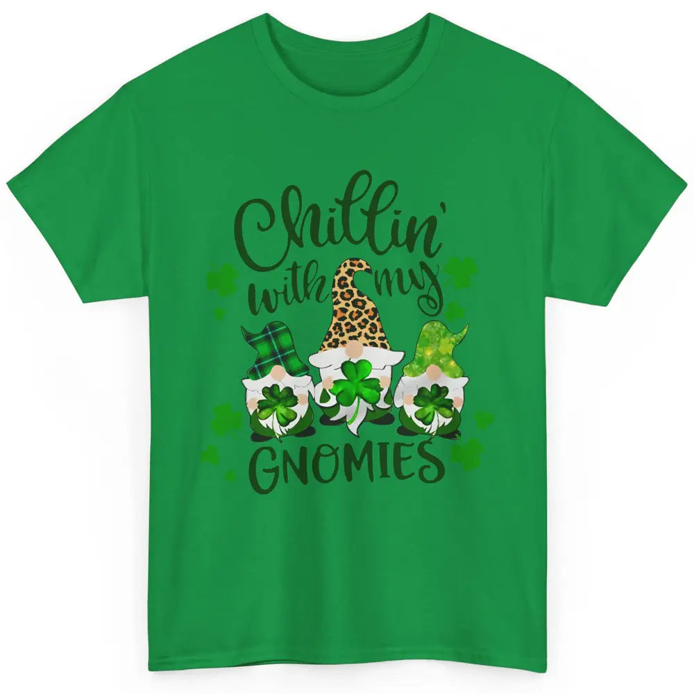 Chillin' With My Gnomes St Patrick’s Day Irish Gnomes Lucky Classic Unisex T-Shirt