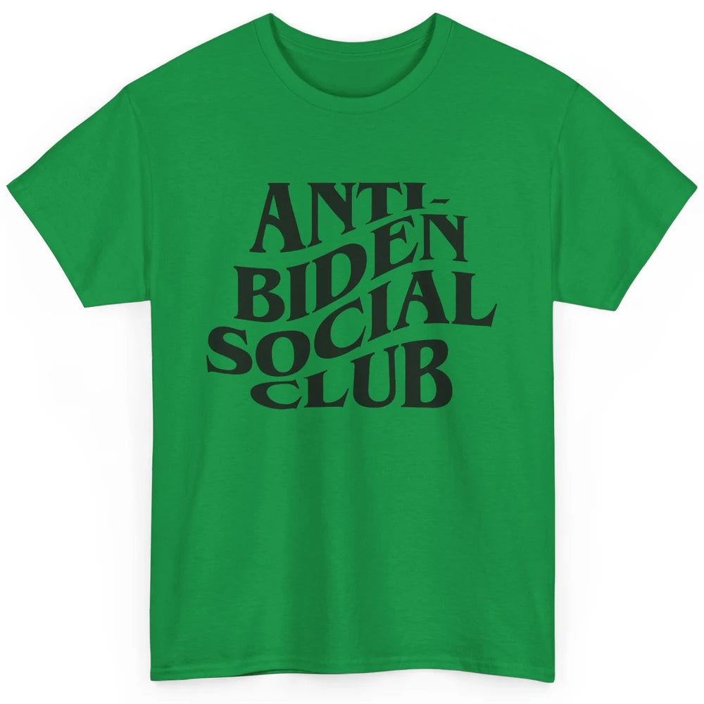 Anti Liberals Anti Biden Social Club Conservative US Flag Classic Unisex T-Shirt