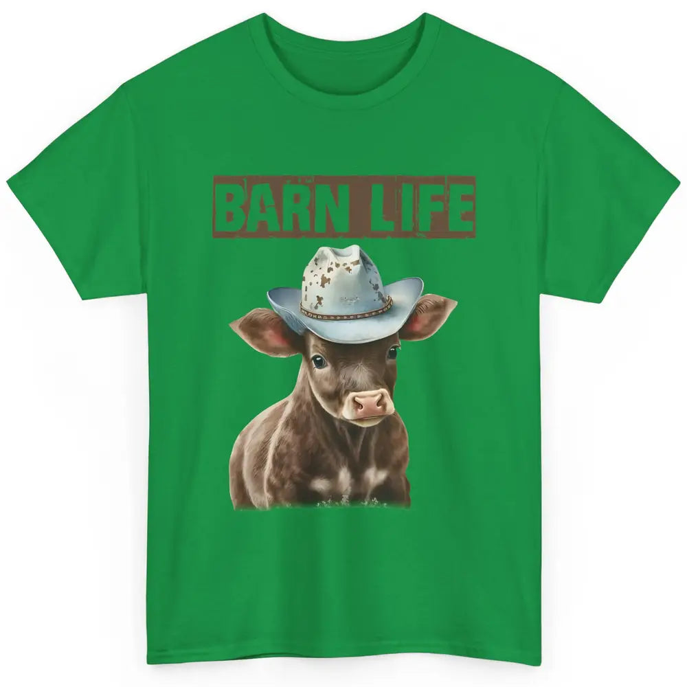 Cute Cow Barn Life Cowboy Hat Little Cowboy Western Boy Classic Unisex T-Shirt