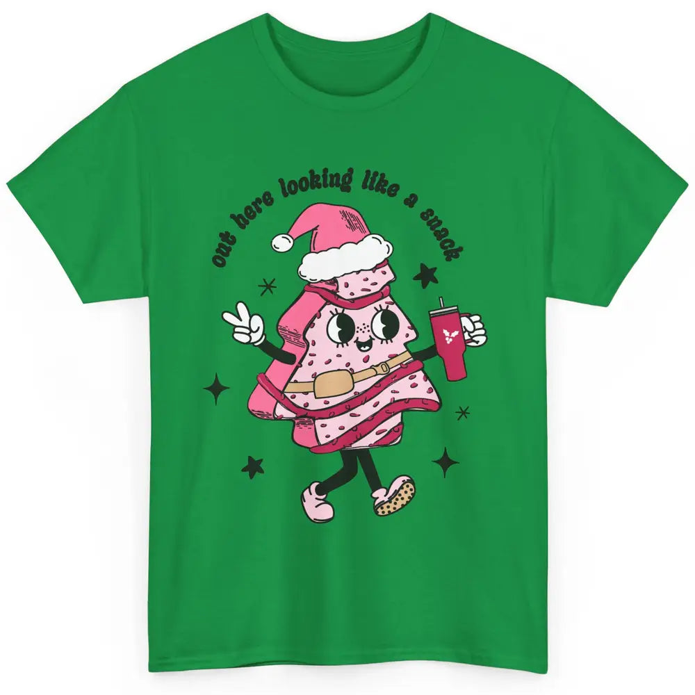 Funny Boo-jee Christmas Tree Cake Out Here Look Like A Snack Classic Unisex T-Shirt