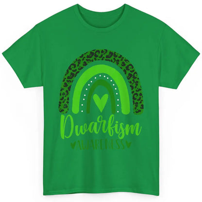 Dwarfism Awareness Month Wear Green Boho Heart Love Rainbow Classic Unisex T-Shirt