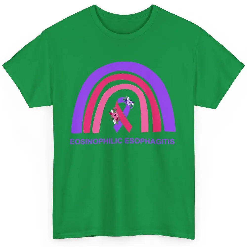 Eosinophilic Esophagitis Awareness Awareness EOE Rainbow Classic Unisex T-Shirt