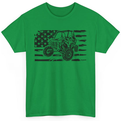 Retro US Flag UTV Riding Offroad Mountain Side By Side Rider Classic Unisex T-Shirt