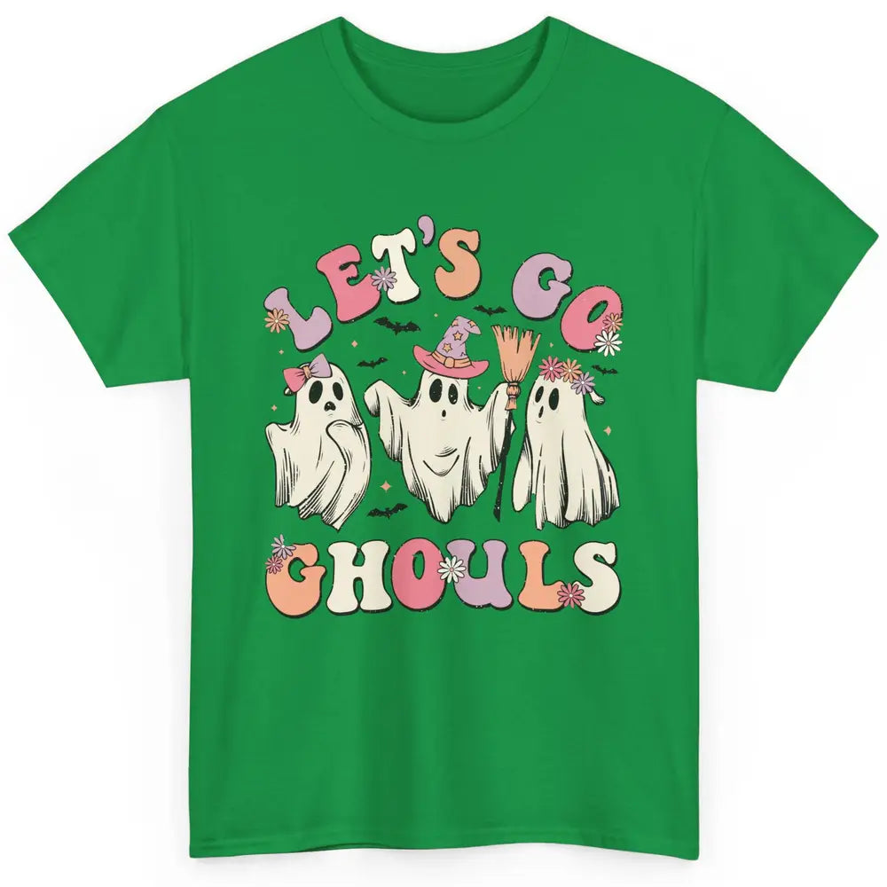 Cute Ghost Let's Go Ghouls Halloween Costume Kid Gift Classic Unisex T-Shirt