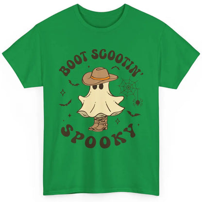 Cowboy Ghost Cowhide Boot Scooting Spooky Western Halloween Classic Unisex T-Shirt