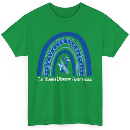 Castleman Disease Awareness Floral Blue Ribbon Rare Disease Classic Unisex T-Shirt