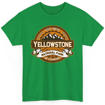 Yellowstone National Park Wyoming Golden Mountains Vintage Classic Unisex T-Shirt