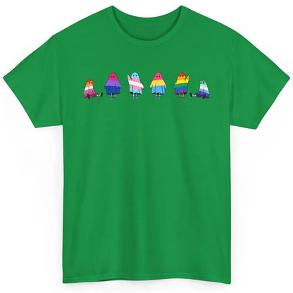 Cute Gay Baby Ghosts Spooky LGBTQ Lesbian Gay Pride Month Classic Unisex T-Shirt