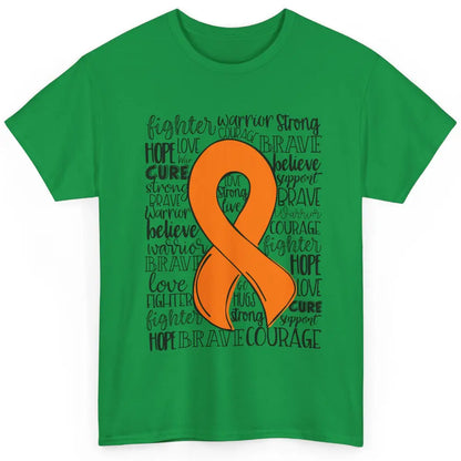 Functional Neurological Disorder FND Orange Ribbon Hope Love Classic Unisex T-Shirt