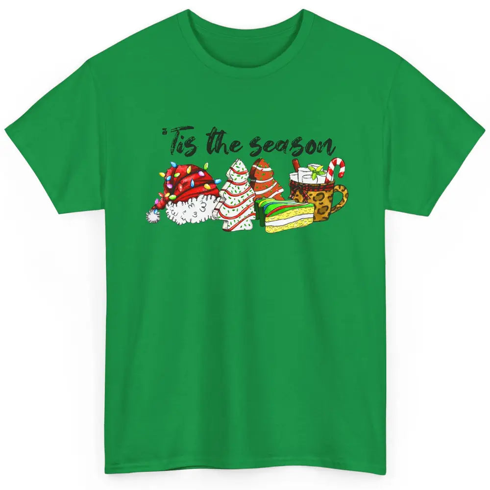 Funny Christmas Tree Tis The Season Cakes Parody Baking Gift Classic Unisex T-Shirt