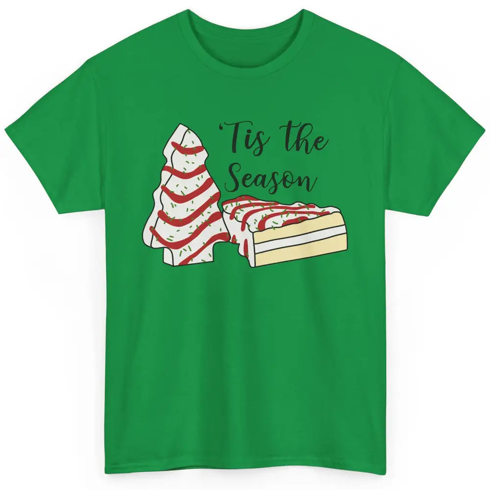 Funny Christmas Tree Tis The Season Christmas Cakes Parody Classic Unisex T-Shirt