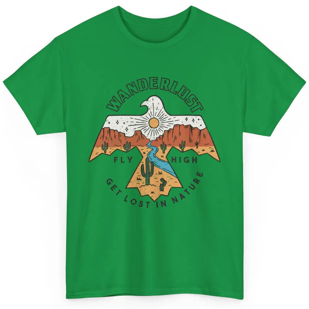 Vintage Eagle Desert Wanderlust Get Lost In Nature Outdoor Classic Unisex T-Shirt