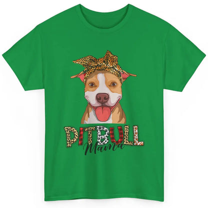 Cute Pitbull Mama Leopard Mothers Day Funny Pittie Women Dog Classic Unisex T-Shirt