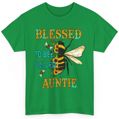 Blessed To Bee Called Auntie Pregnancy Nephew Niece Gift Classic Unisex T-Shirt