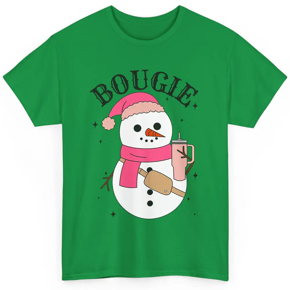 Funny Christmas Boo-jee Snowman Bougie Christmas Winter Classic Unisex T-Shirt