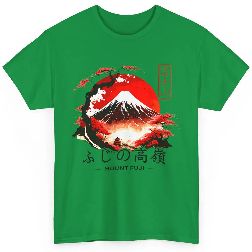 Vintage Sunset Mount Fuji The Highest Mountain In Japan Classic Unisex T-Shirt