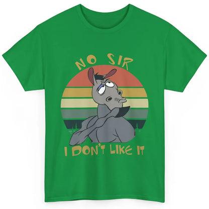 Vintage Llama No Sir I Don't Like It Funny Sarcastic Gift Classic Unisex T-Shirt