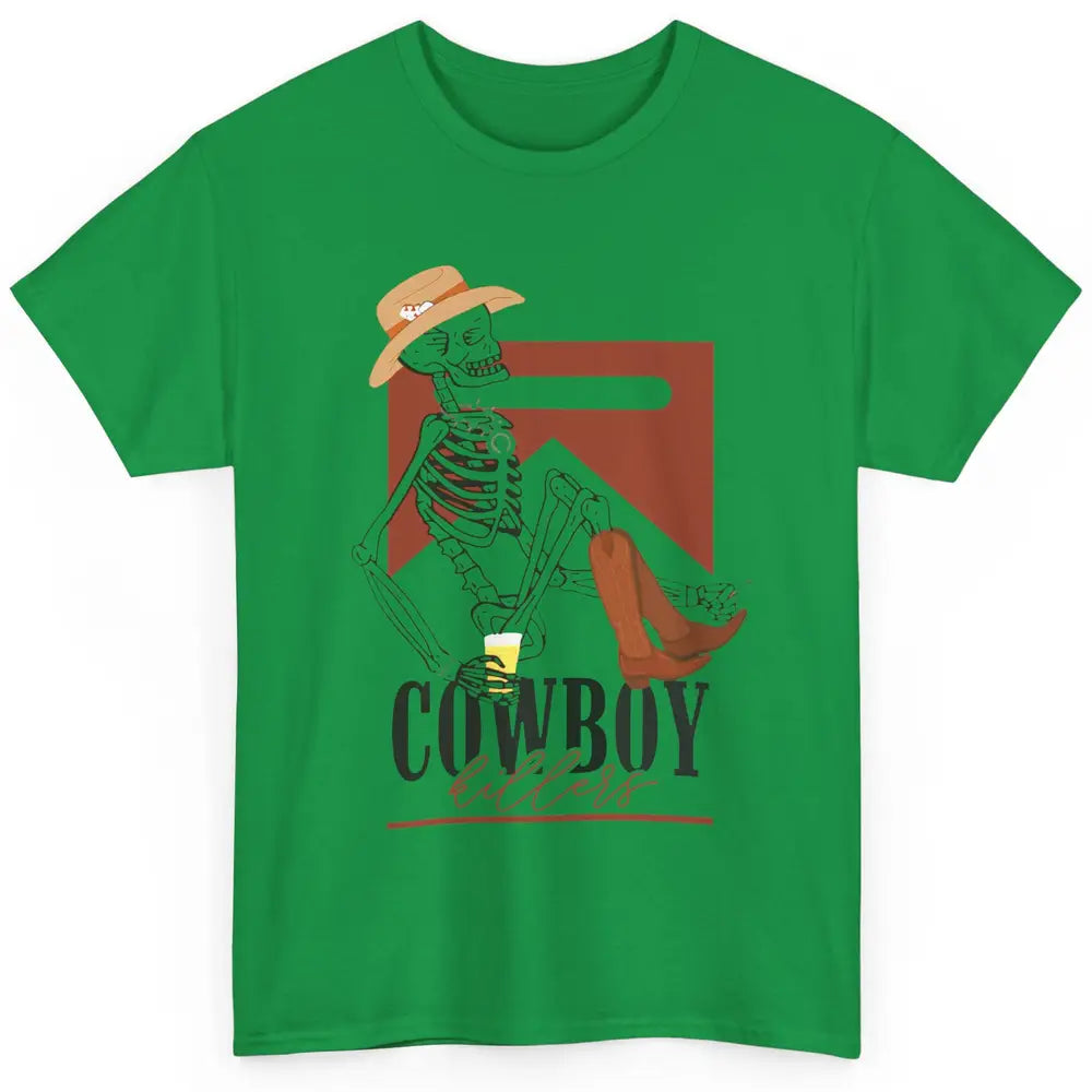 Cowboy Killers Skeleton Western Country Skull Vintage Retro Classic Unisex T-Shirt