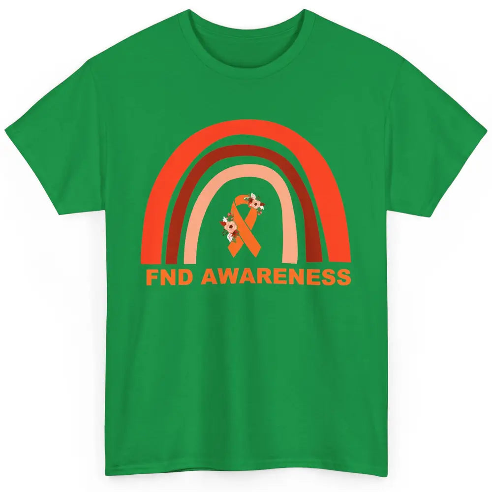 Functional Neurological Disorder Awareness FND Orange Ribbon Classic Unisex T-Shirt