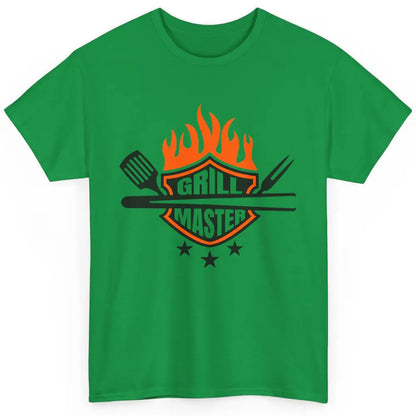 Funny BBQ Grill Master Grillfather Grilling Flames Grillers Classic Unisex T-Shirt