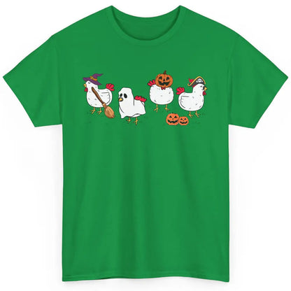 Chicken Ghost Funny Halloween Farm Spooky Chicken Lover Gift Classic Unisex T-Shirt