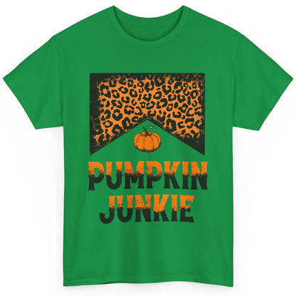 Retro Pumpkin Junkie Leopard Thanksgiving Western Country Classic Unisex T-Shirt