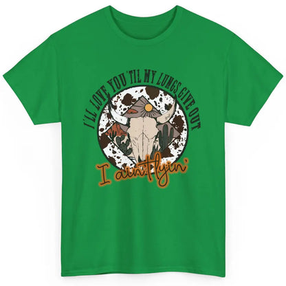 Cowhide Boho Bull Skull Desert I Ain't Lying Western Country Classic Unisex T-Shirt