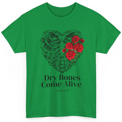 Floral Rib Cage Dry Bones Come Alive Bible Verse Christian Classic Unisex T-Shirt