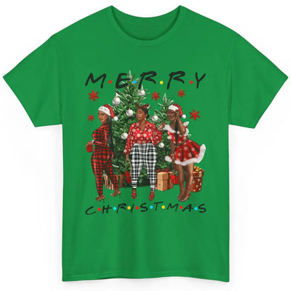 Merry Christmas African American Black Woman Xmas Afro Santa Classic Unisex T-Shirt