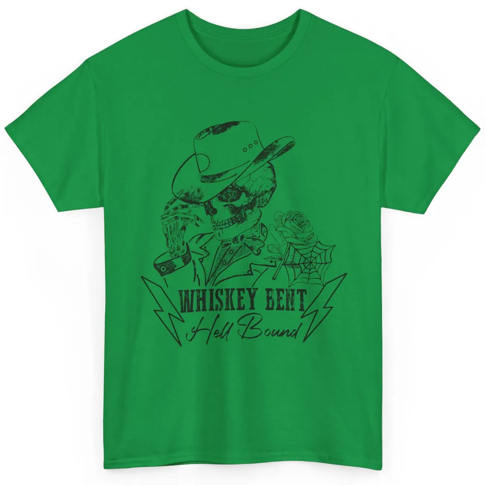 Skeleton Cowboy Whiskey Bent Hell Bound Western Country Classic Unisex T-Shirt