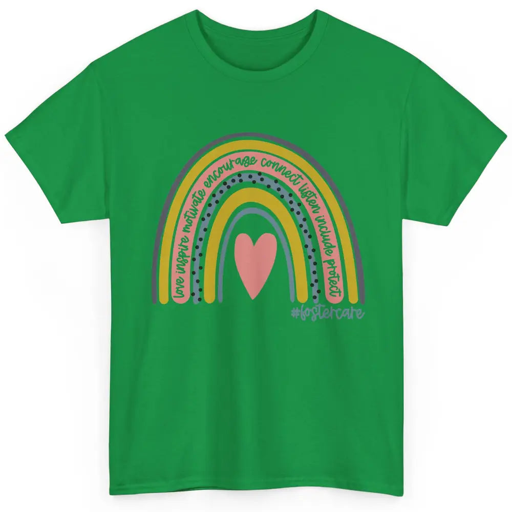 Foster Care Parents Support Rainbow Adoption Love Inspire Classic Unisex T-Shirt