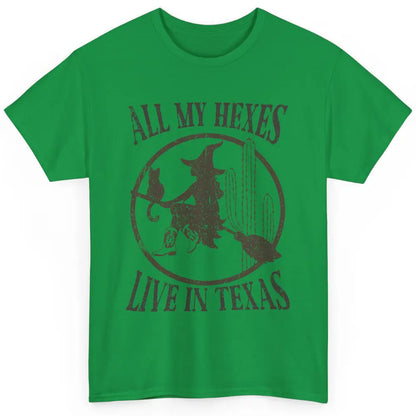 Cowgirl Witch All My Hexes Live in Texas Western Halloween Classic Unisex T-Shirt