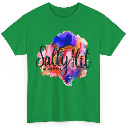 Christian Salty And Lit Bible Verse Religious Watercolor Classic Unisex T-Shirt