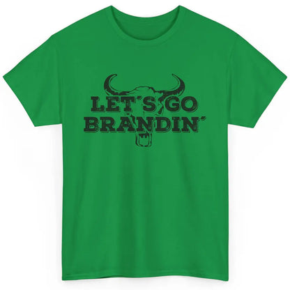 Vintage Bull Skull Let's Go Brandin' Western Country Symbols Classic Unisex T-Shirt