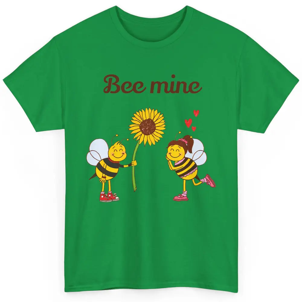 Bee Mine Love Valentine's Day Couple Romantic Bee Love Classic Unisex T-Shirt