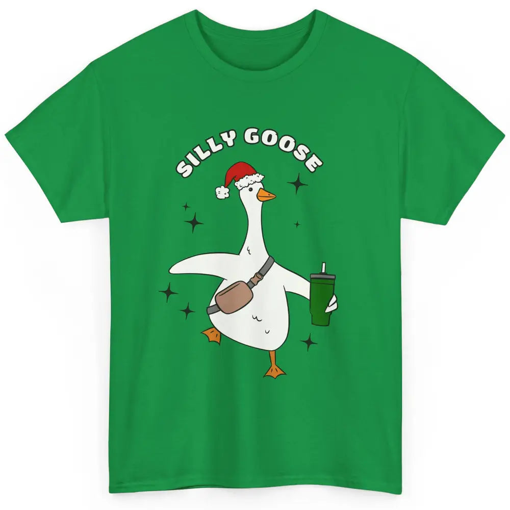 Funny Silly Goose Boojee Christmas Goose Bag And Cup Holiday Classic Unisex T-Shirt