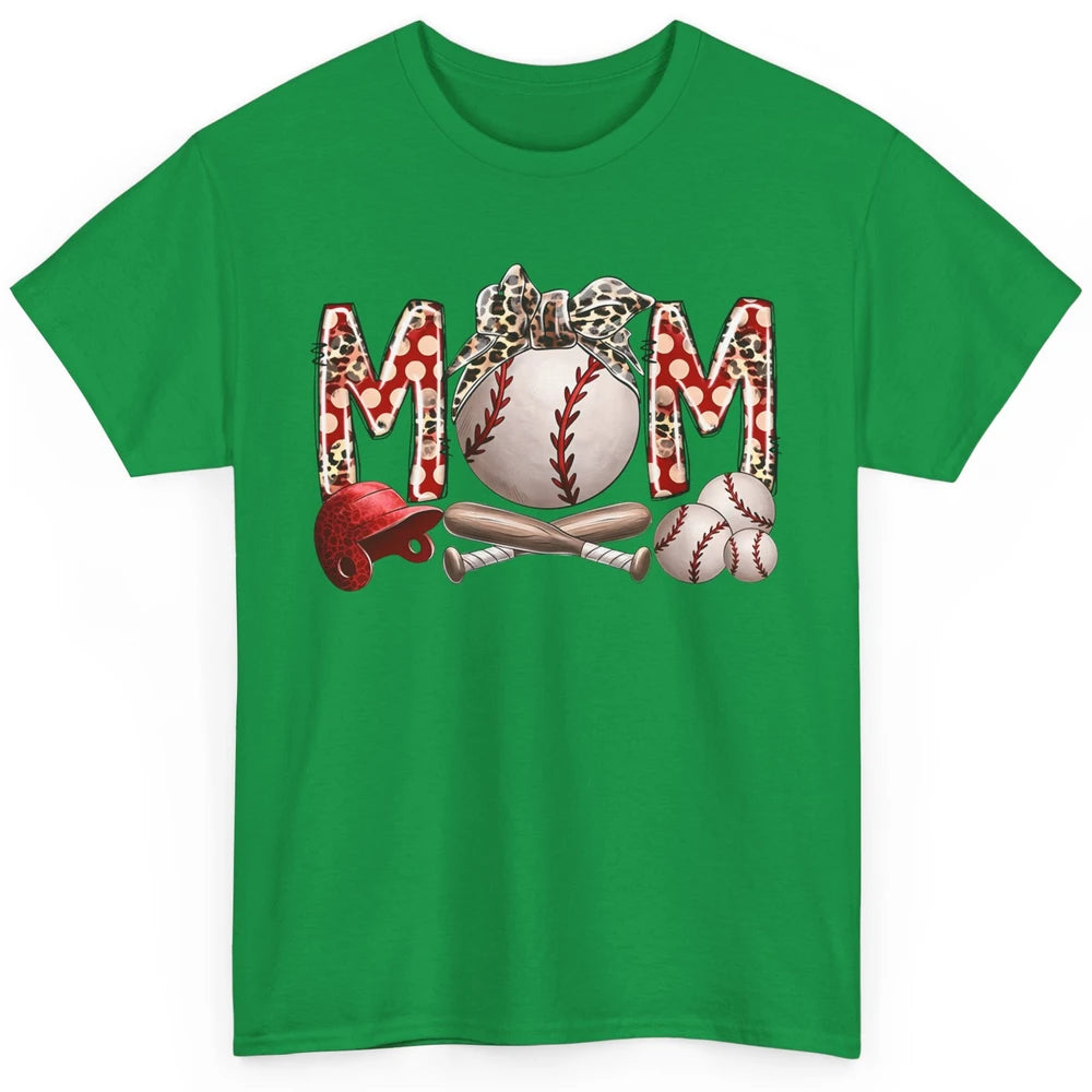 Baseball Mom Leopard Bandana Mom Love Baseball Mother's Day Classic Unisex T-Shirt